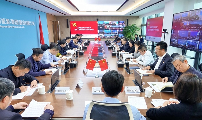三峽能源黨委召開2024年第四次黨建工作例會暨青年干部座談會